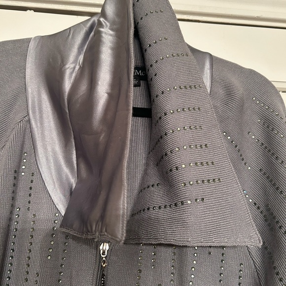 Gray Sweater Zipper Jacket 3X - Picture 7 of 11